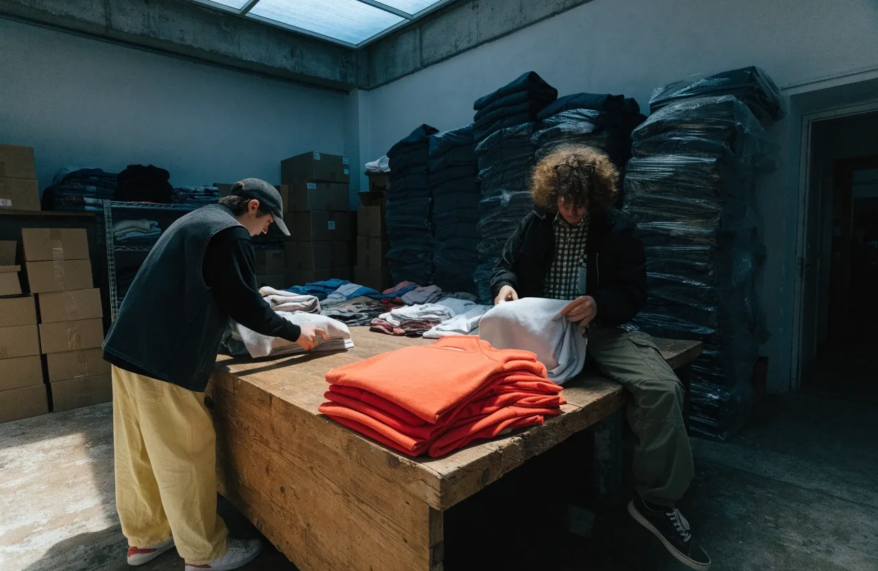 Nota de papel doblada sobre el borde de una mesa de madera en el taller