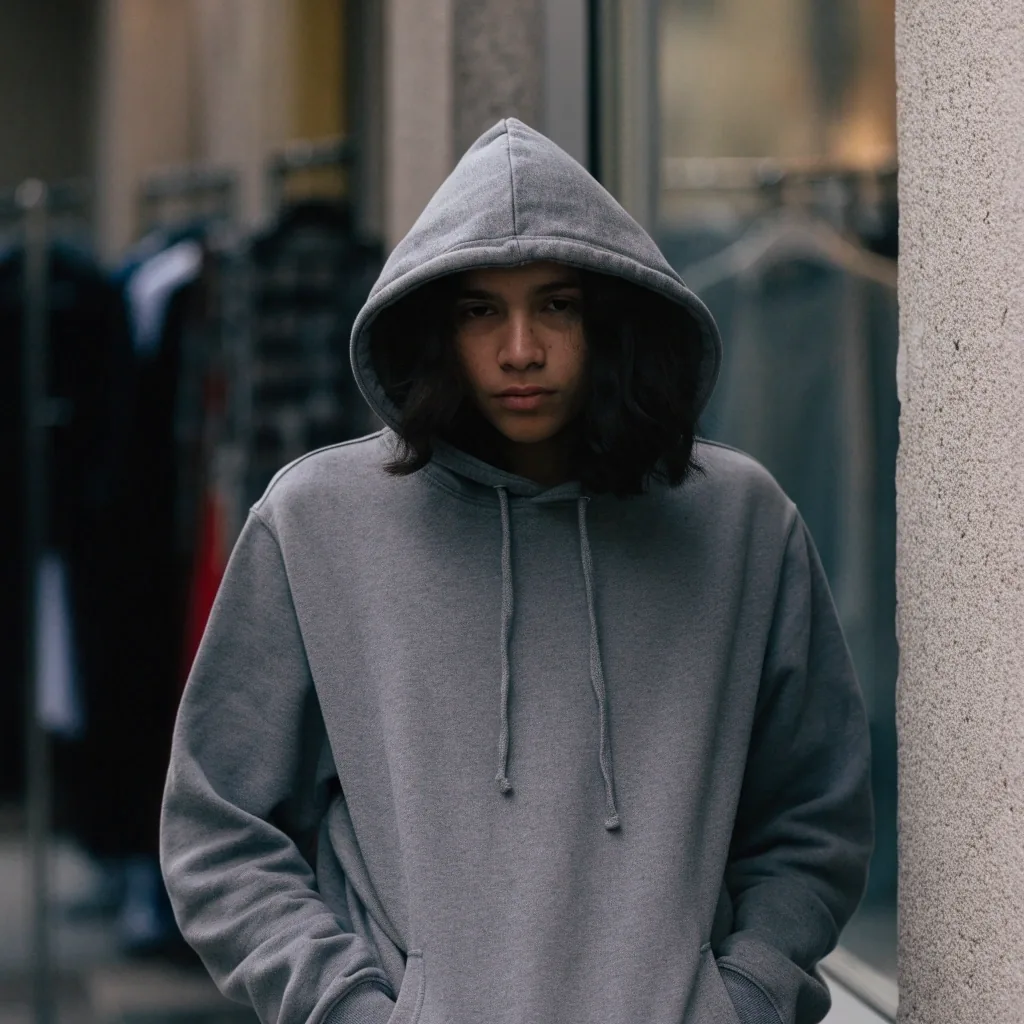 Hoodie Boxy Marmot Gris